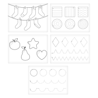 Развивающий набор &laquo;Рыбки для письма&raquo;, тренажёр для письма, ручка-самоучка, 5 шт., цвета МИКС