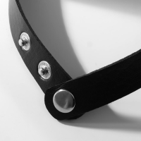 Чокер &laquo;Искушение&raquo; сердце, цвет чёрный в серебре, 40 см