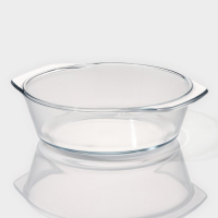 Кастрюля из жаропрочного стекла для запекания Доляна &laquo;Фуэго&raquo;, 2 л, 25,5&times;22&times;6,2 см, с крышкой