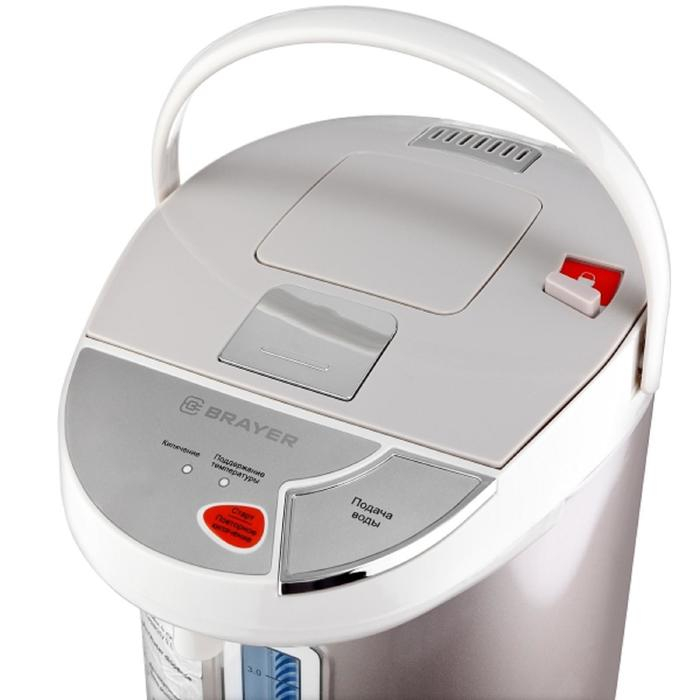 Термопот BRAYER BR1092, 900 Вт, 4 л, 3 способа подачи воды, поддержание t&deg;, бежевый