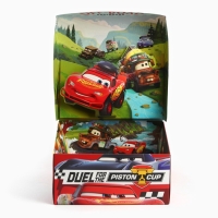 Коробка подарочная складная с 3Д &laquo;Чемпион&raquo;, Тачки, 15 х 15 х 7 см