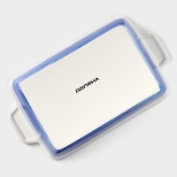 Форма для запекания из фарфора прямоугольная Доляна &laquo;Космос&raquo;, 700 мл, 23,5&times;13,5&times;4,5 см, цвет синий