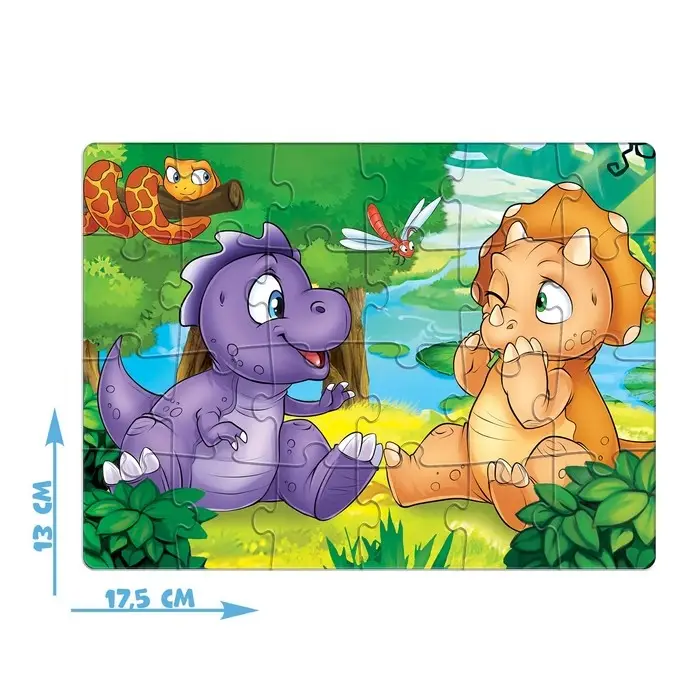 Пазл &laquo;Весёлые динозаврики&raquo;, 24 элемента