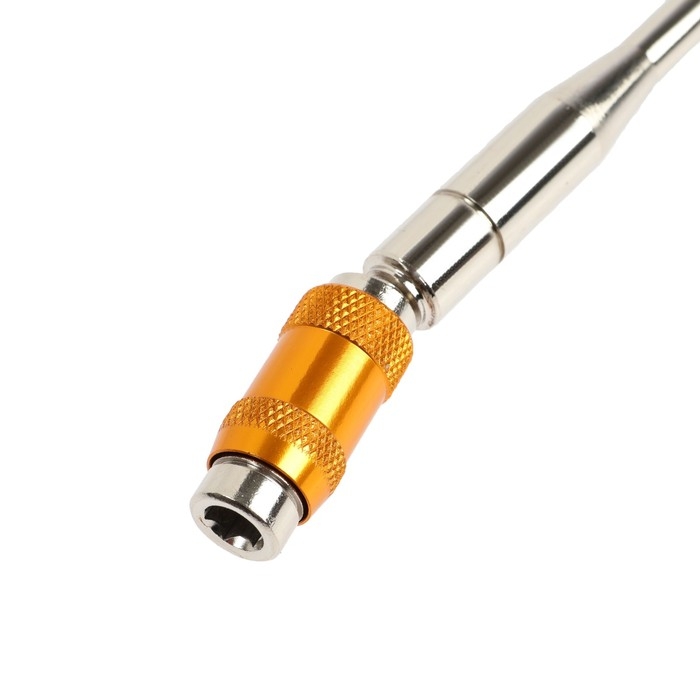 Адаптер для бит ТУНДРА, угловой до 20&deg;, поворотный, 140 мм