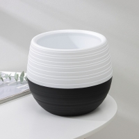 Горшок &laquo;Дуэт&raquo;, 2,5 л, цвет чёрно-белый