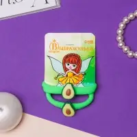 Резинка для волос "Маленькая радость" (набор 2 шт) авокадо, зёленый