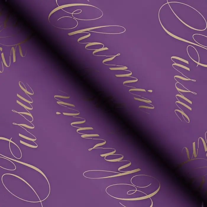 Пленка для цветов матовая, &laquo;Пузыри&raquo;, 57&times;57 см, фиолетовый + розовый, 65 мкм