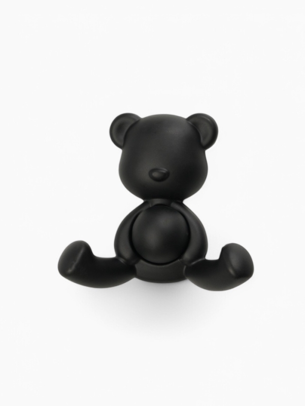 Крючок мебельный CAPPIO BEAR, двухрожковый, цвет черный