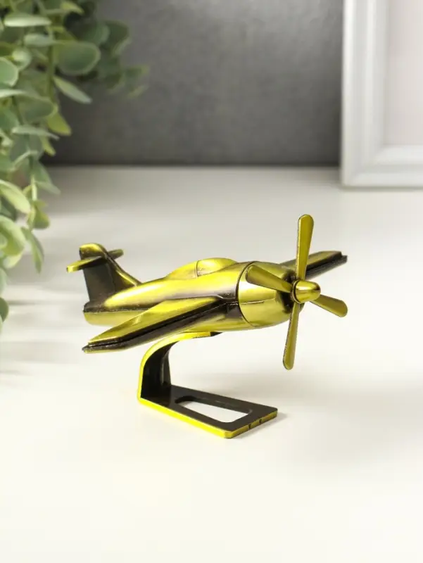 Сувенир металл "Самолёт" 12,2х14х6,5 см