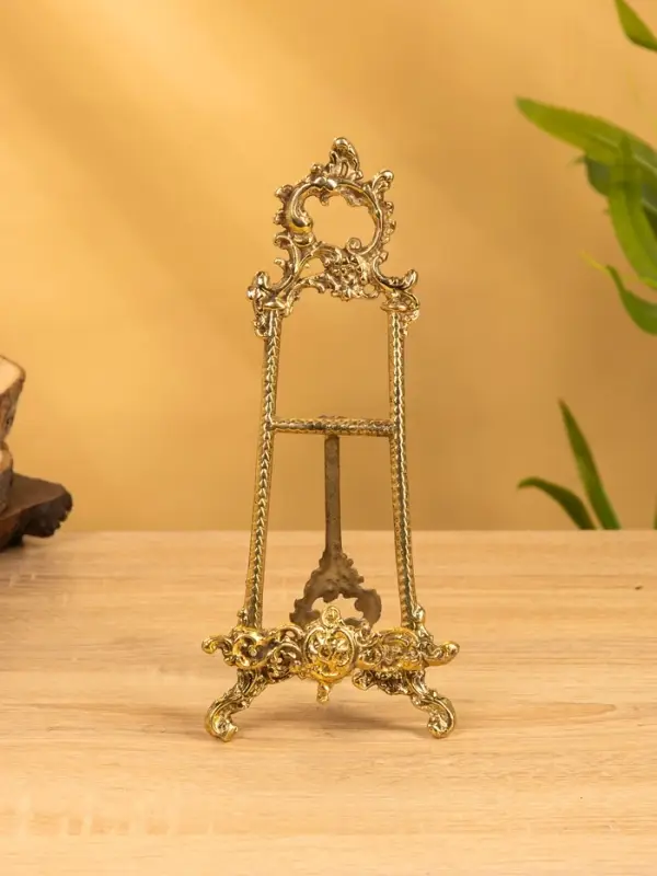 Мини мольберт "Трезубец" латунь 25х10х3 см