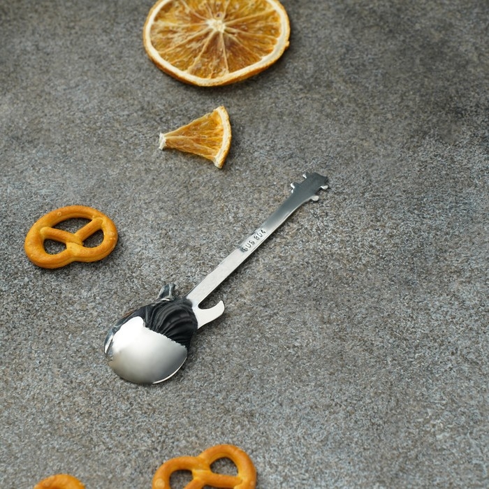 Ложка десертная из нержавеющей стали Magistro &laquo;Гитара&raquo;, длина 12 см, цвет серебряный