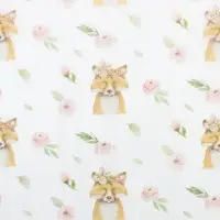 Бумага упаковочная тишью &laquo;Лисица и сад&raquo;, 50 см &times; 70 см, 17 грамм