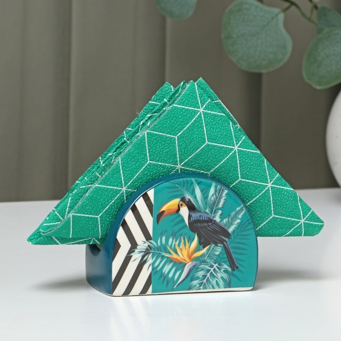 Салфетница Доляна &laquo;Тропики&raquo;, 9,8&times;4,5&times;6,2 см