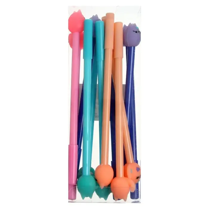 Ручка - прикол гелевая Calligrata &laquo;Кошка&raquo;, МИКС