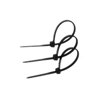 Хомут нейлоновый для стяжки, ТУНДРА, 2.5&times;100 мм, черный, 100 шт.