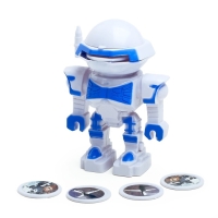 Робот &laquo;Космовоин&raquo;, стреляет дисками, цвета МИКС