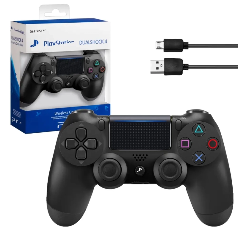 Джойстик PS4 DualShock беспроводной A черный