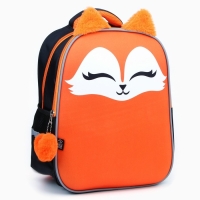 Рюкзак школьный каркасный 39х30х14 см &laquo;1 сентября: Лиса&raquo;