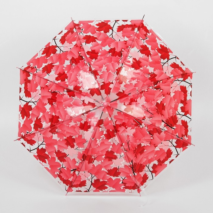 Зонт детский &laquo;Листочки&raquo;, полуавтоматический, r=45,5см, цвет МИКС