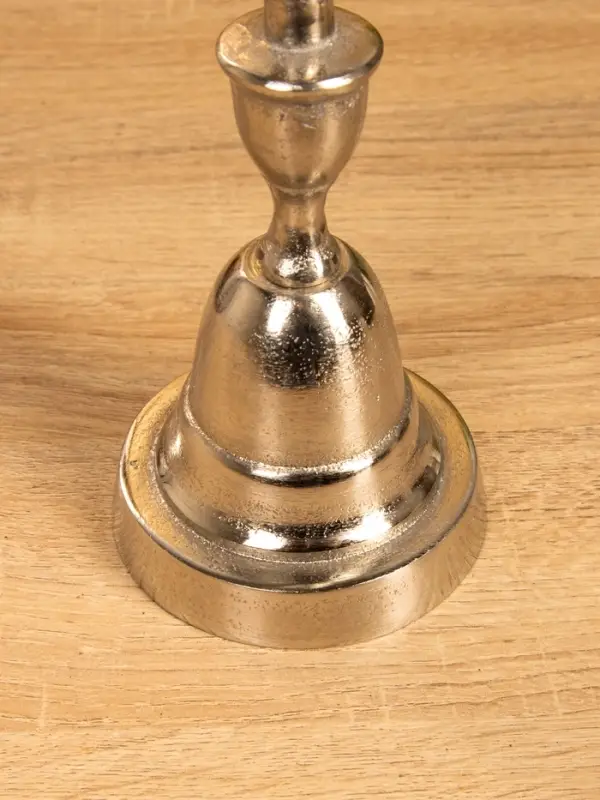 Подсвечник "Юла" 9,5х9,5х32 см, алюминий