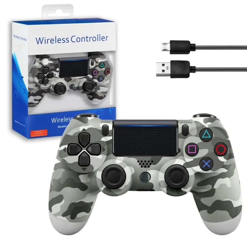 Джойстик PS4 DualShock беспроводной AA хаки серый