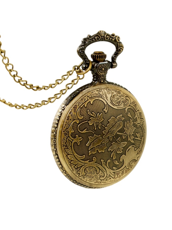 Часы карманные символ года &laquo;Змея&raquo;, кварцевые, цепочка l-40 см, d-4.5 см, Змея