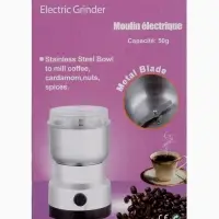 Кофемолка электрическая LCG-01, 1200 Вт, 85 г, белая