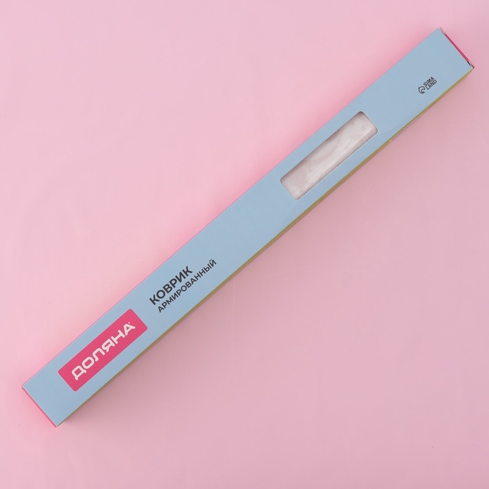 Коврик для выпечки и раскатки теста с разметкой Доляна &laquo;Пицца&raquo;, армированный, силикон, 60&times;40&times;0,04 см, белый/кофейный