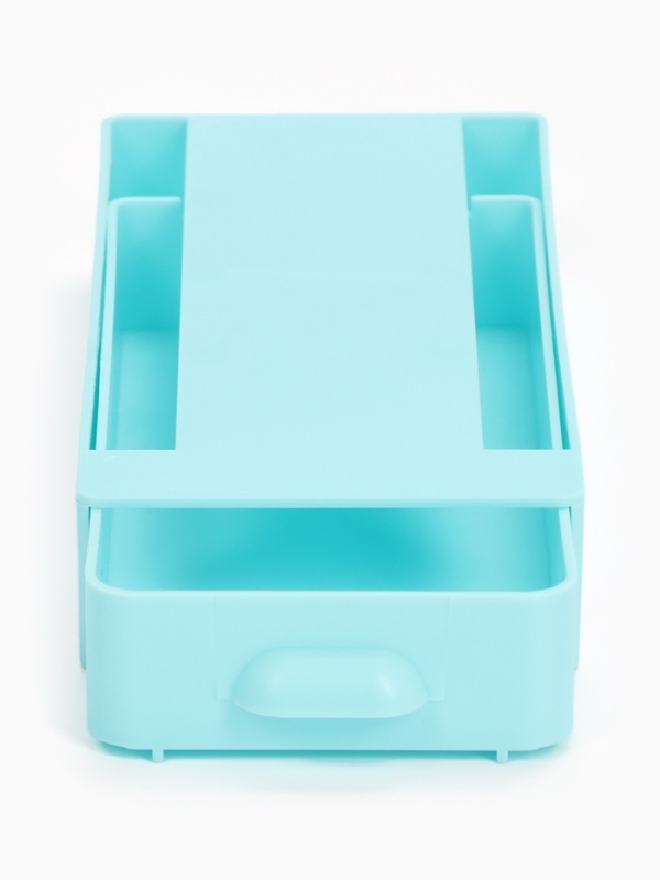 Скрытый потайной ящик, для хранения под стол, 20 х 9 х 4см, голубой