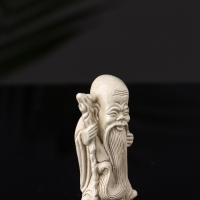 Набор фигур "Нэцкэ" 20х10х7 см, бежевый