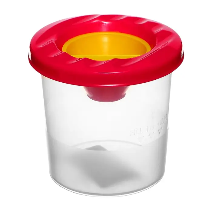 Стакан - непроливайка для рисования Calligrata, 210 мл, с заглушкой, МИКС