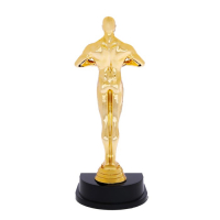 Наградная фигура мужская, &laquo;Оскар&raquo;, подставка пластик черная, 24 х 8,8 х 8,8 см.