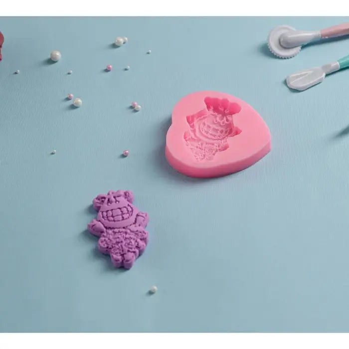 Молд &laquo;Куколка&raquo;, силикон, 6.5&times;6.8&times;1.3 см, розовый