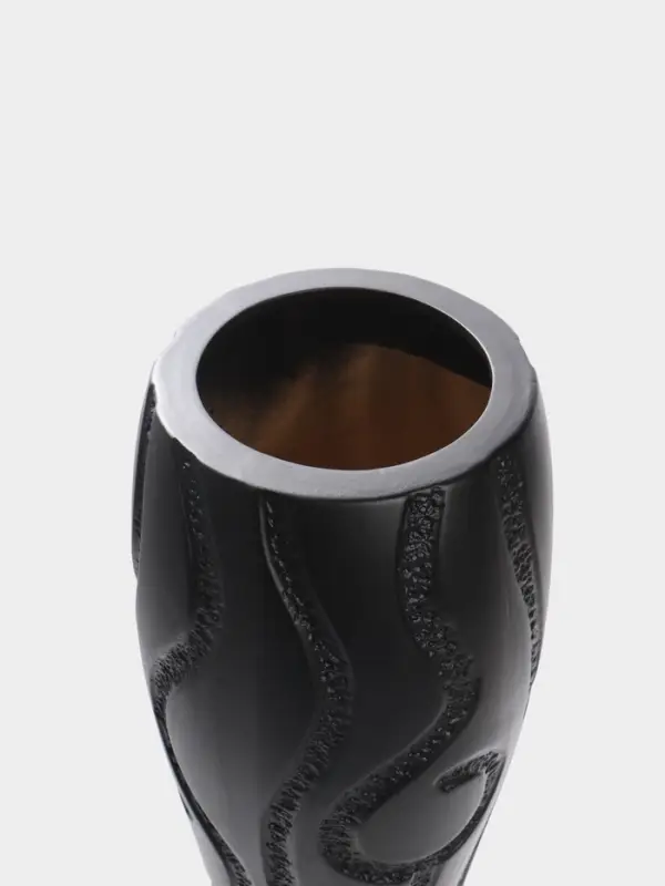 Ваза напольная керамика "Висент" 56х13 см, чёрный