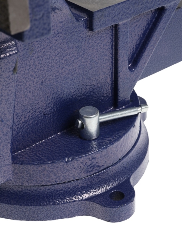 Тиски слесарные поворотные ТУНДРА, с наковальней, высокопрочный чугун ВЧ-40, 200 мм