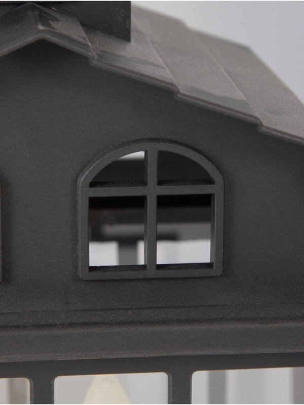 Светодиодная свеча в подсвечнике RISALUX &laquo;Дом со свечами&raquo;, LED-ночник, 1.5 Вт, 3&times;ААА, 11&times;18&times;30 см