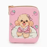 Кошелек дет 07-01-01 Июнь2542 собака, 8,52,510,5 см, 2 отд+отд/молн, д/карт, розовый