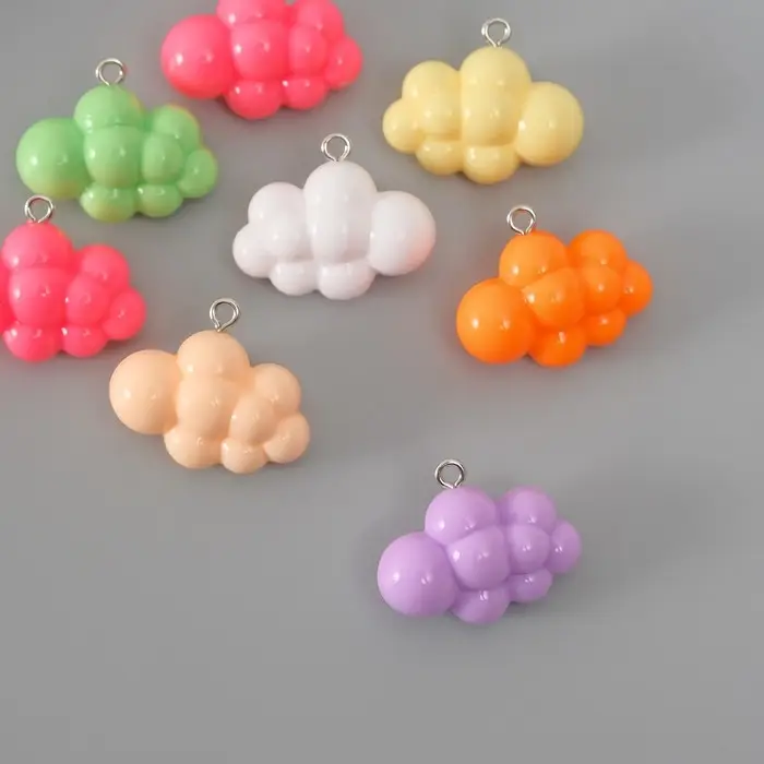 Подвеска для творчества пластик "Воздушное облако" МИКС 1,2х2,5х2,1 см
