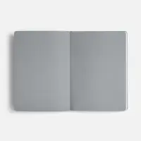 Ежедневник Doppio, недатированный, черный с серым