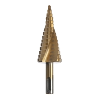 Сверло ступенчатое ТУНДРА ПРОФИ, HSS, TiN, спиральный профиль, SDS-plus, 4-32 мм