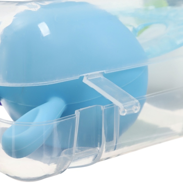 Набор прорезывателей силиконовых &laquo;Мой Зайка&raquo;, с погремушкой, 3 шт., на присоске, в кейсе, Крошка Я