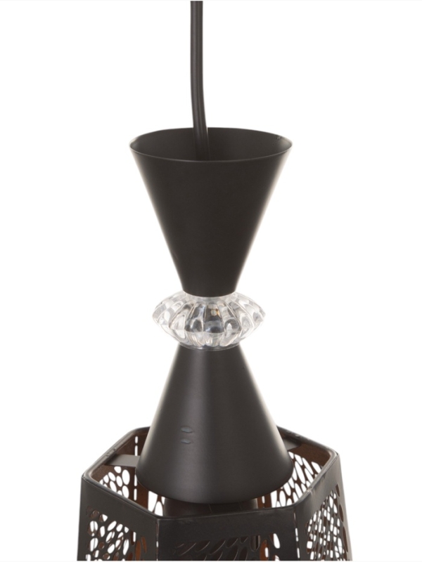 Светильник "Цветы" 1х40Вт Е27 черный 15х15х35+100см