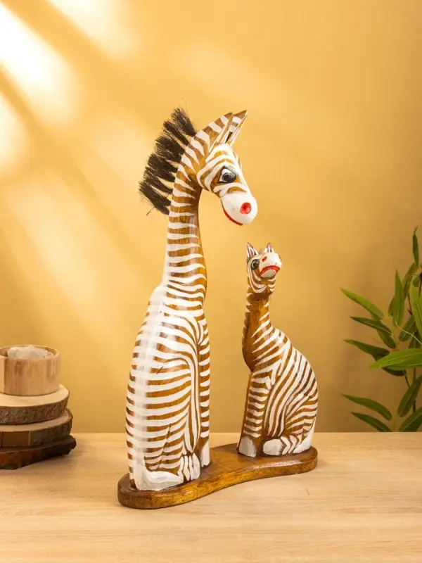 Сувенир &laquo;Зебры&raquo;, 33&times;11&times;53 см, дерево