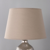 Настольная лампа "Ольви" 1х15Вт Е14 серебро 30х30х44см
