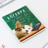 Тетрадь в клетку, предметная, 48 л.,на скрепке, А5 &laquo;МИЛЫЕ ПИТОМЦЫ. Алгебра&raquo;