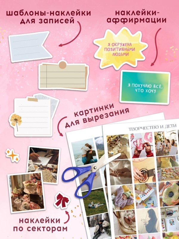 Подарочный набор &laquo;Создай свою карту желаний&raquo;, 5в1