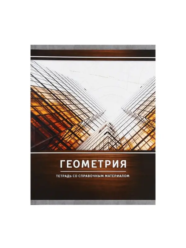 Тетрадь предметная 48 листов в клетку Calligrata, &laquo;Металл. Геометрия&raquo;, обложка мелованный картон, серые листы