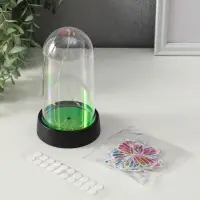 Сувенир пластик "Бабочки на колбе" LED 2хAG13 + наклейки бабочки 8,5х8,5х15 см