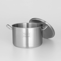 Кастрюля из нержавеющей стали Hanna Kn&ouml;vell с крышкой, 9 л, d=26 см, h=17 см, толщина стенки 0,6 мм, индукция