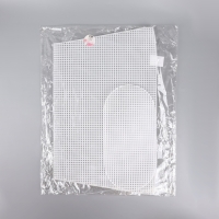 Канва-основа для вышивания корзины, пластиковая, 47,5 &times; 29,5 &times; 38,5 см, 30 &times; 15 см, цвет белый